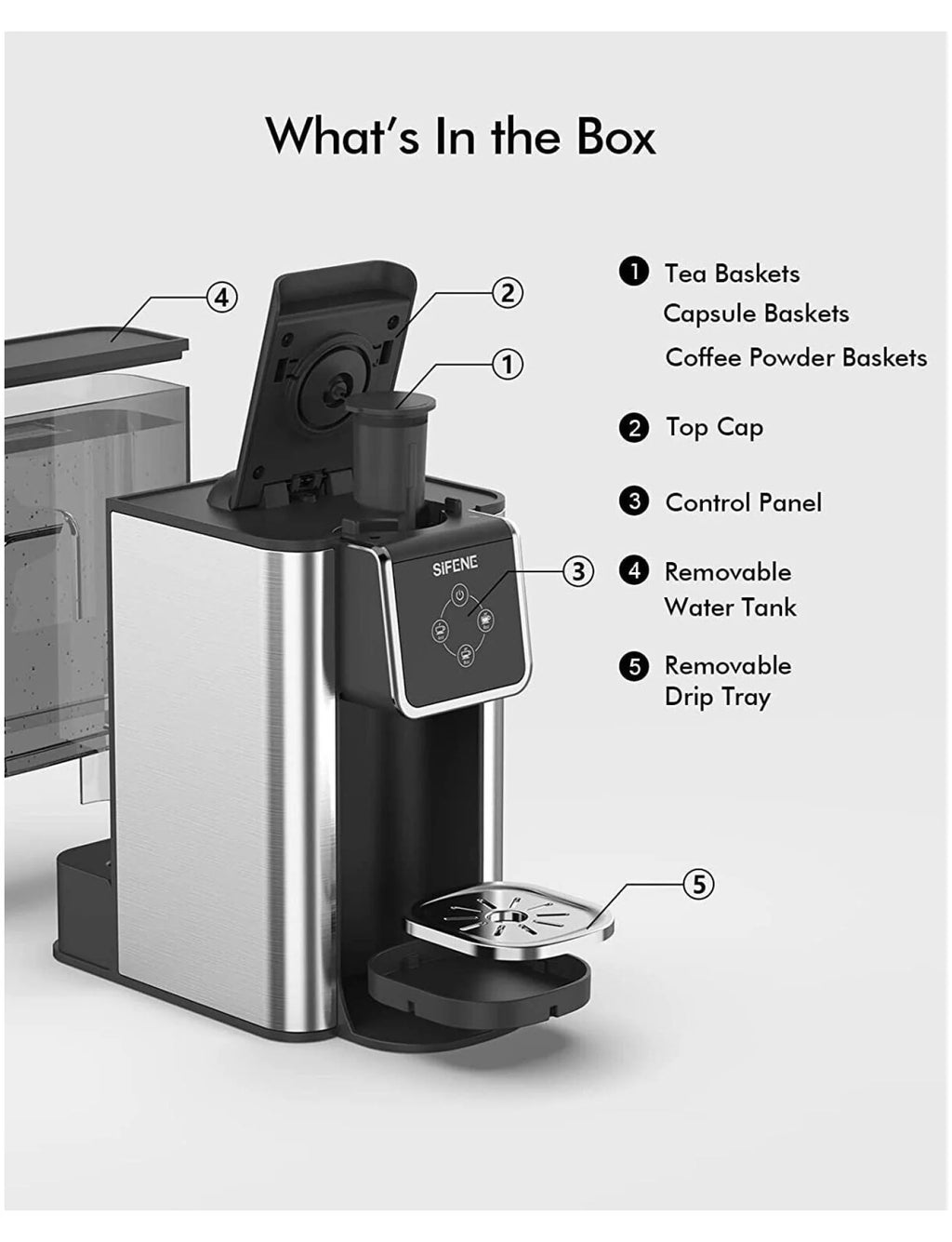 Single Serve 3 in 1 Pod Coffee Maker I339