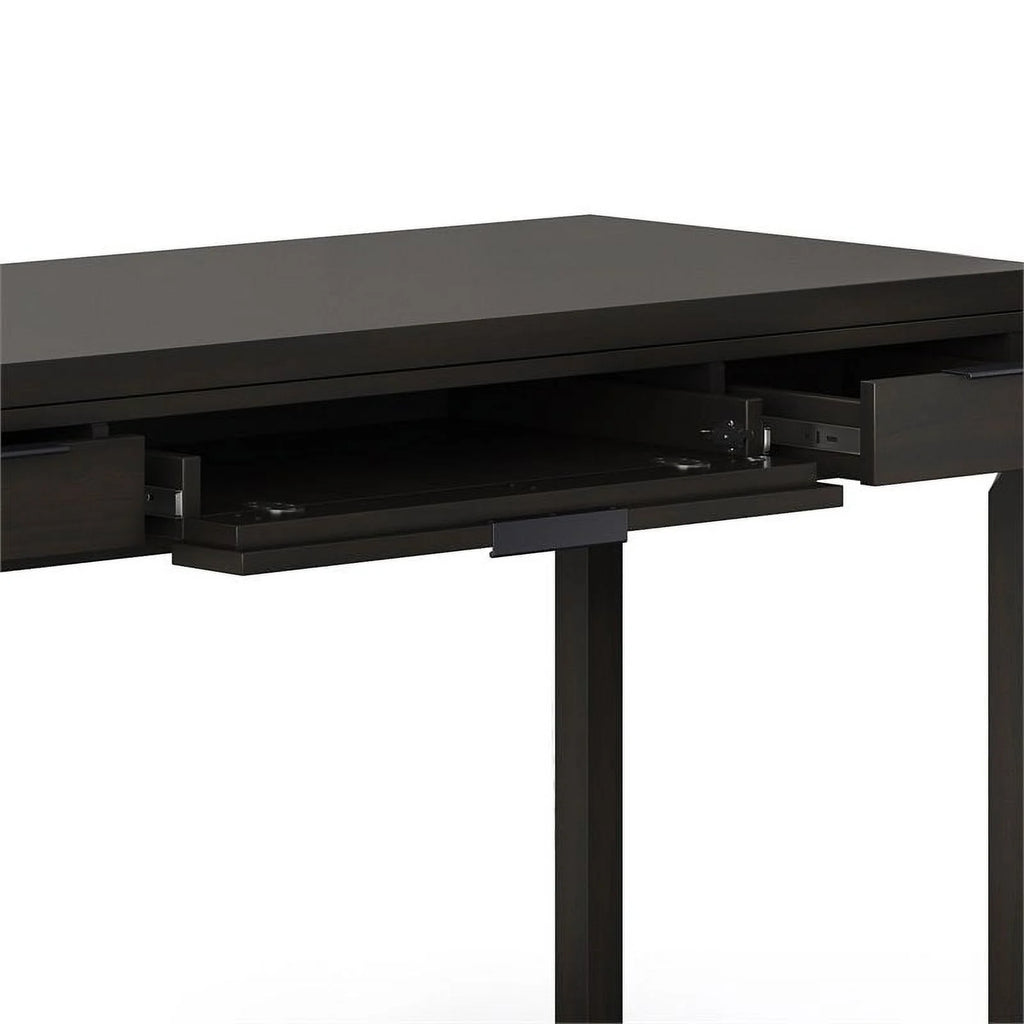 Solid Wood Contemporary 60 " Desk in Hickory Brown P66158
