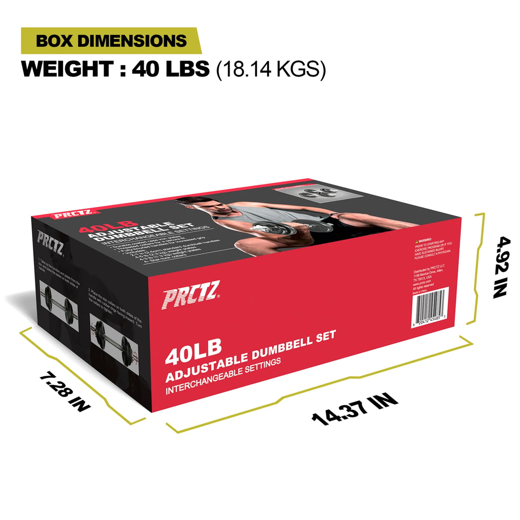 40lb Adjustable Dumbbell Set A5771