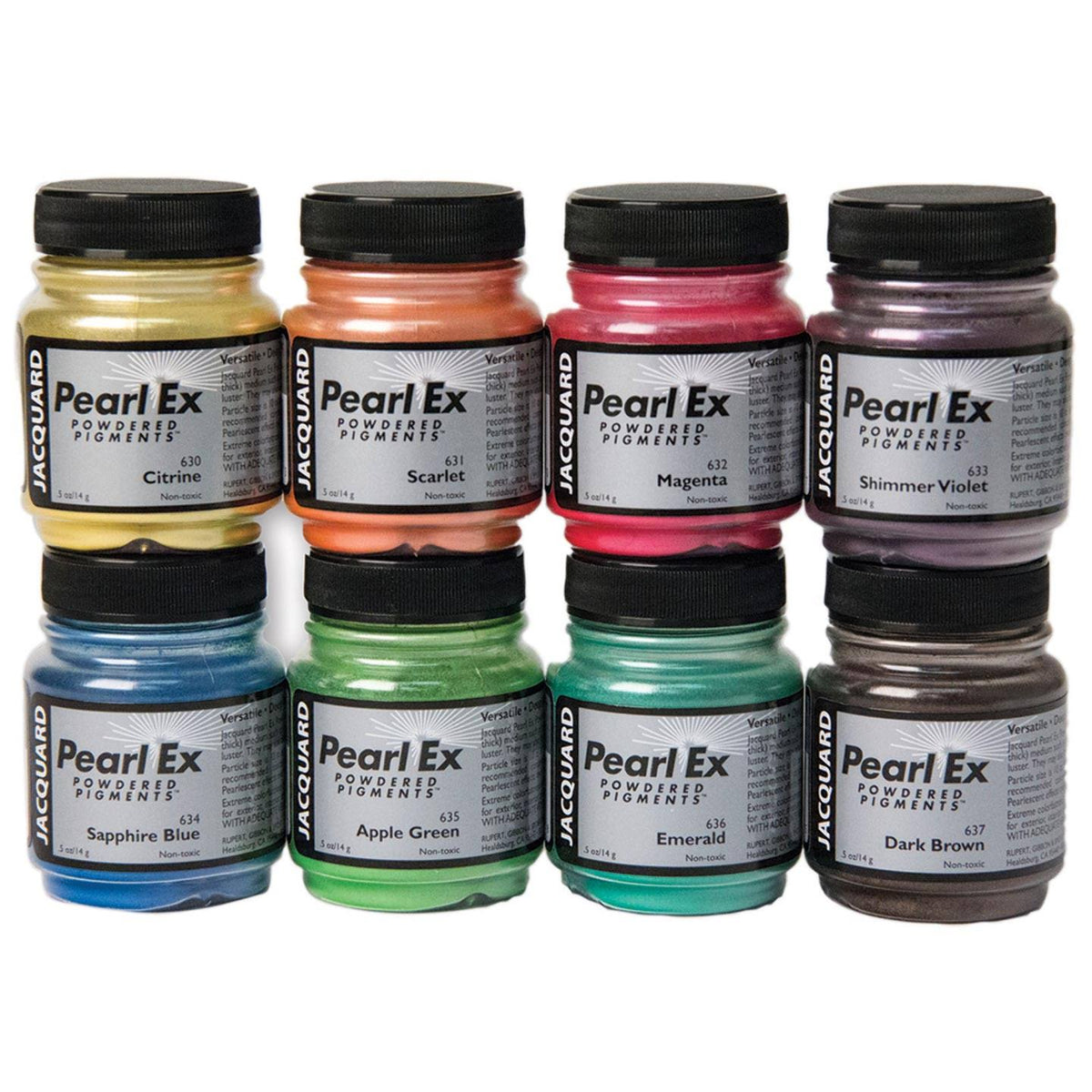 Jacquard Pearl EX Mica Pigment Set, 8 Colors O55797