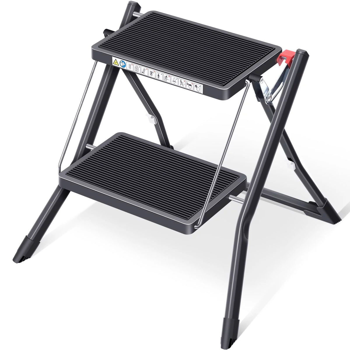 2 Step Folding Non-Slip Ladder 330Lbs Capacity H6011