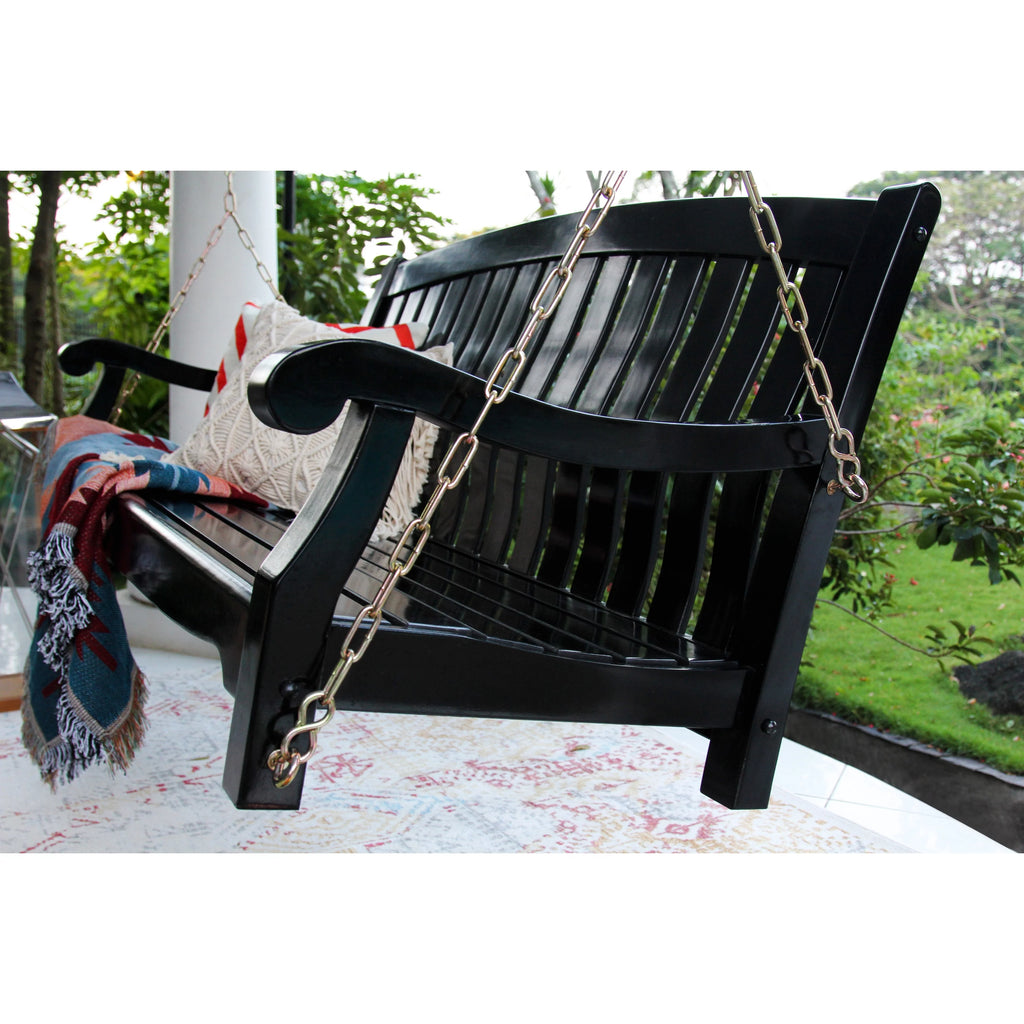 Mahogany Wood Porch Swing Z319954