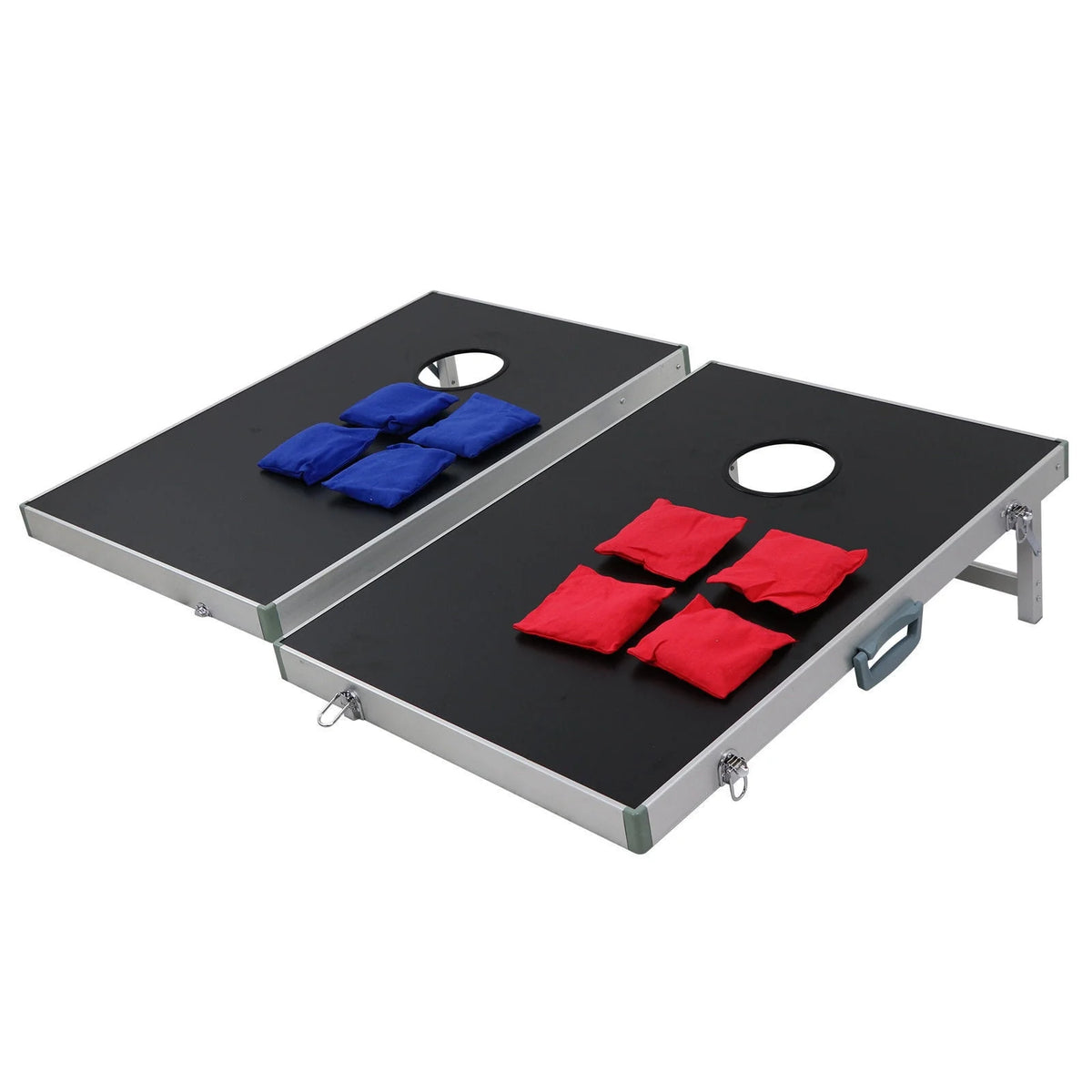 Portable Aluminum Framed Cornhole Toss Game Set with 8 Bean Bags R472