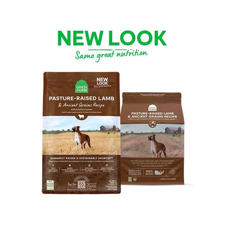 Pasture Raised Lamb Ancient Grains Dry Dog Food E56240