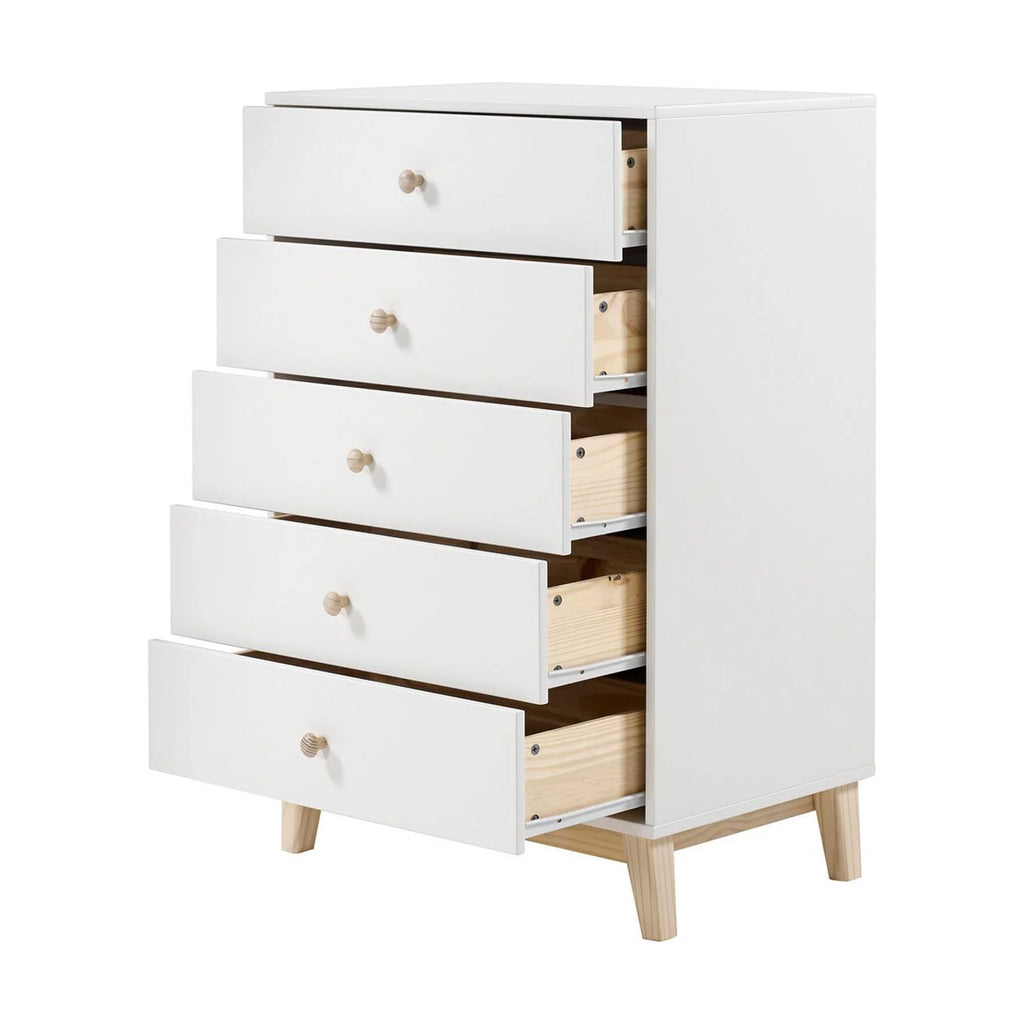 White 5-Drawer Chest A544