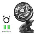 Portable Mini Fan Clip on Desk Fan USB Rechargeable H468354
