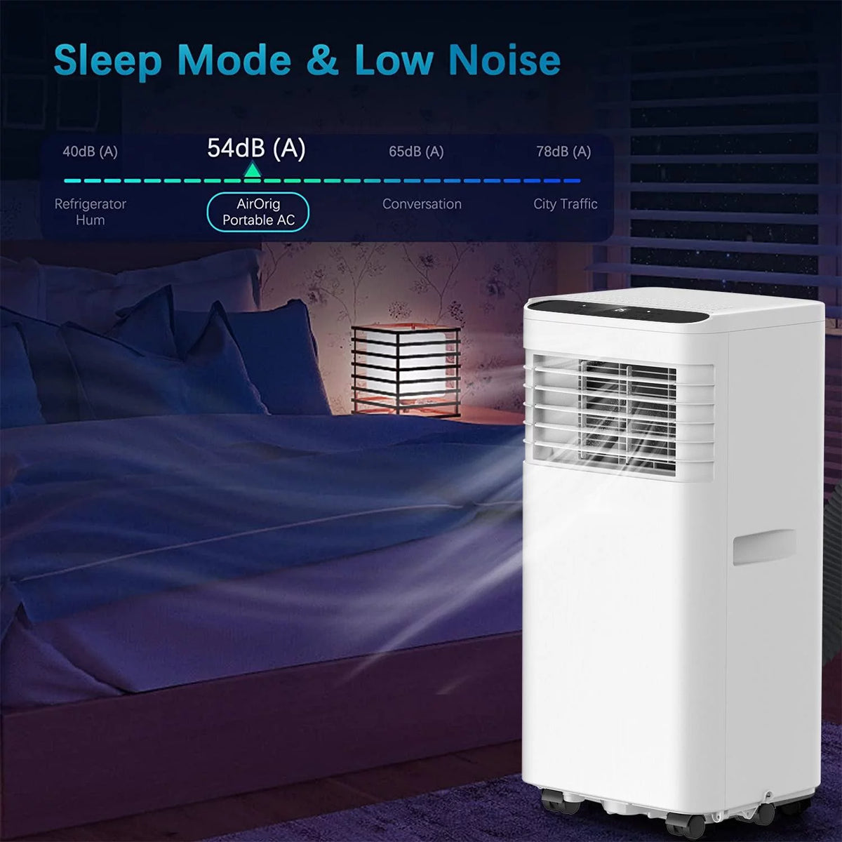 8,000 BTU Portable Air Conditioner with Remote and Window Kit, White D960