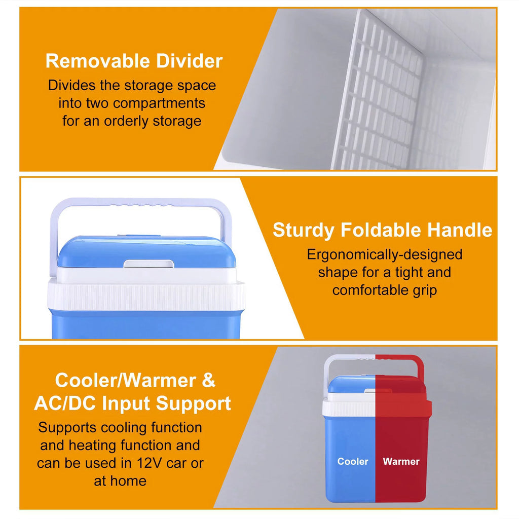 24L Portable Car Cooler 12V Refrigerator B4399