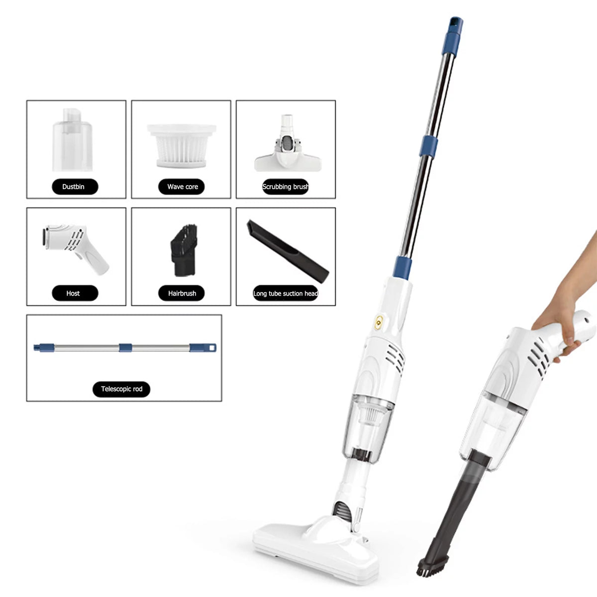 Cordless Stick Vacuum with 30 Mins Runtime K445