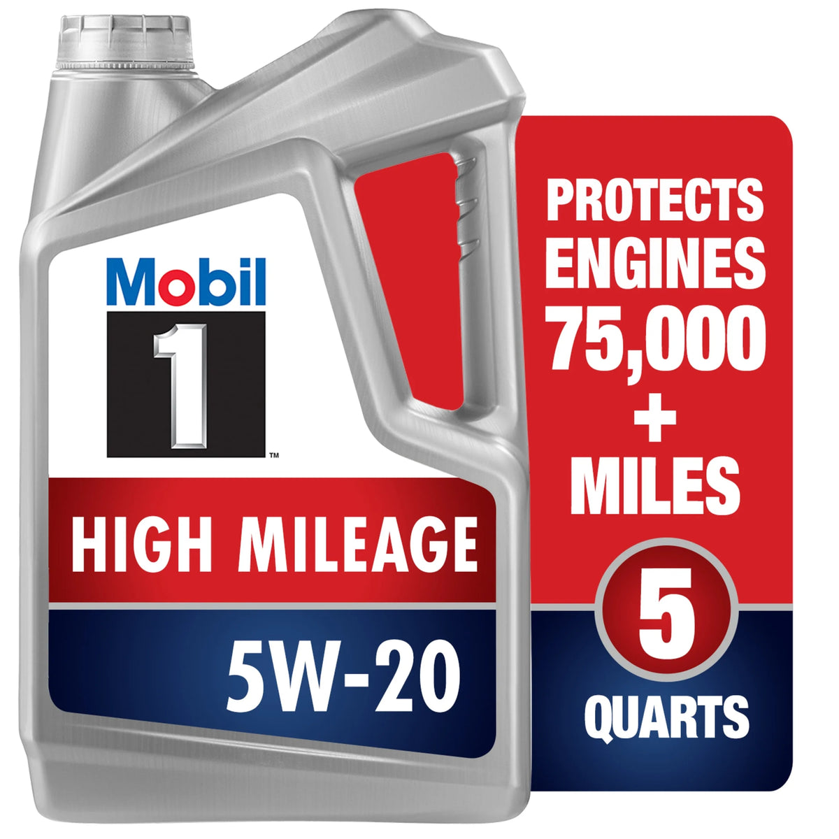 High Mileage Full Synthetic 5W-20 Motor Oil 5 Quart Z3604