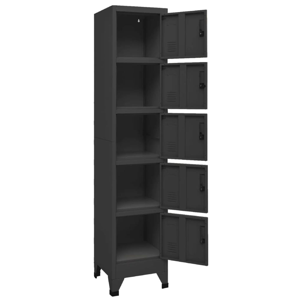 5 Lockable Doors Steel Locker Cabinet R81487