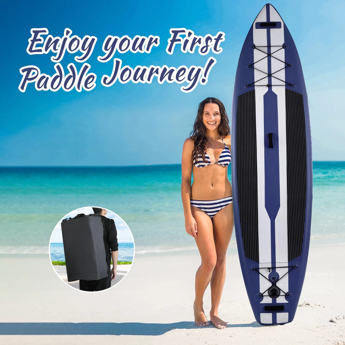11' Inflatable Stand up Paddle Board with SUP Accessories W700387