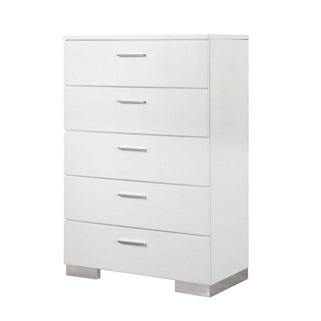 White 2 Drawer Nightstand and Chest B62484