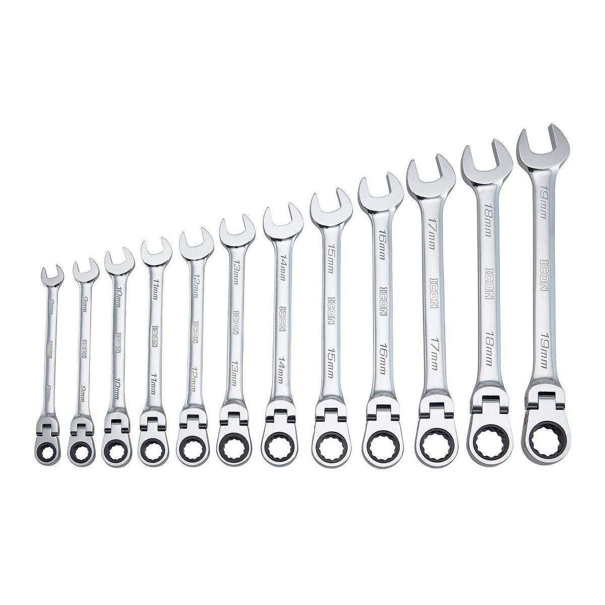 12-Piece Metric Ratcheting Combination Wrench D828