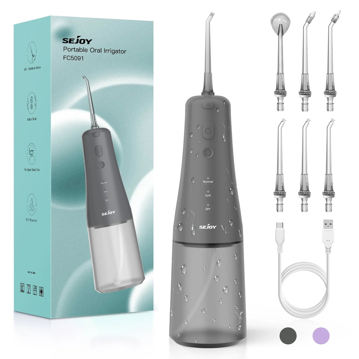Cordless Oral Irrigator with 300mL Tank X2605