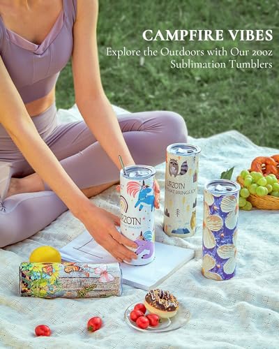 8 Pack 20 OZ Stainless Steel Insulated Sublimation Tumbler N40228