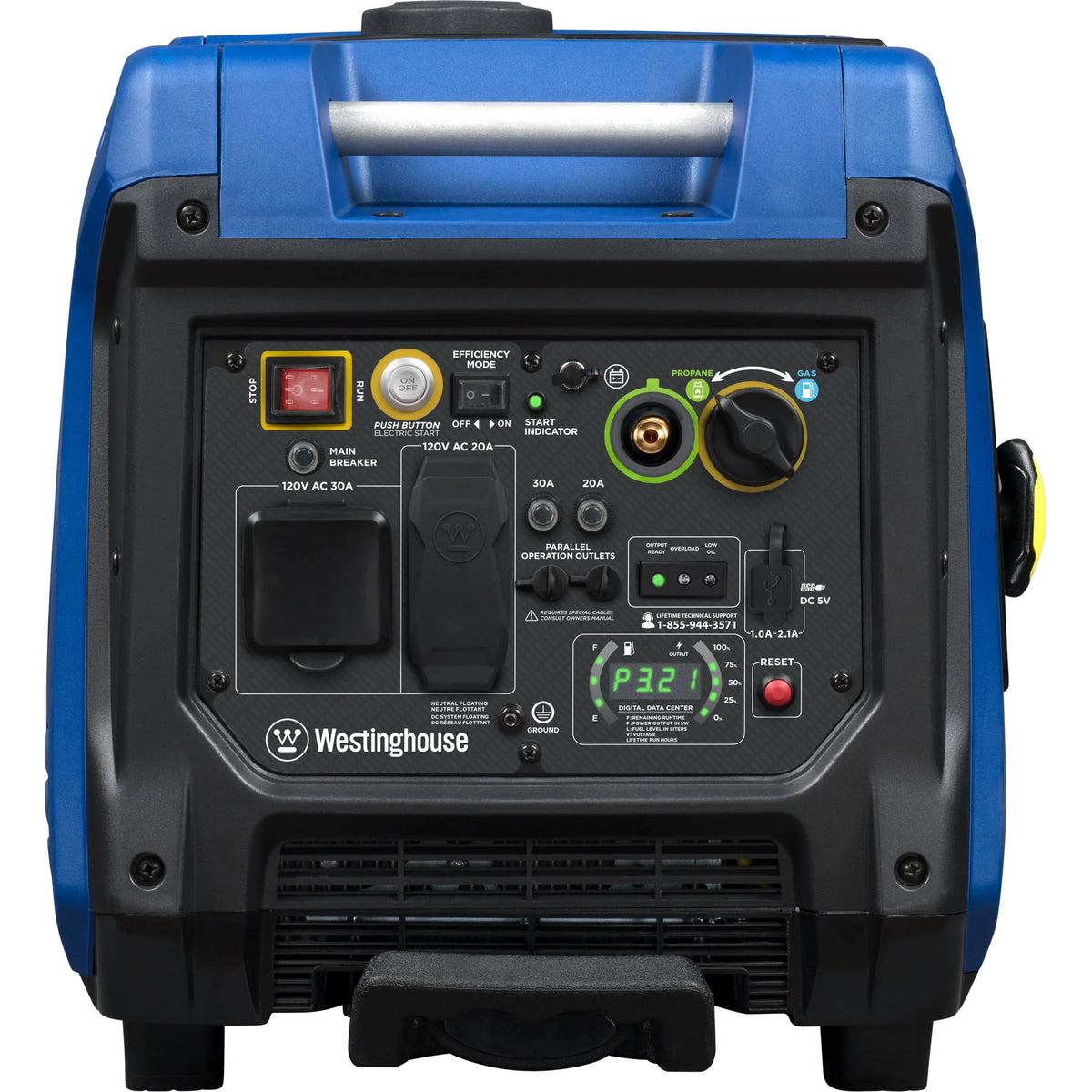 5000 Watt Dual Fuel Portable Inverter Generator V310