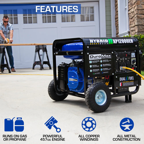 12,000 Watt Dual Fuel Portable Generator M193