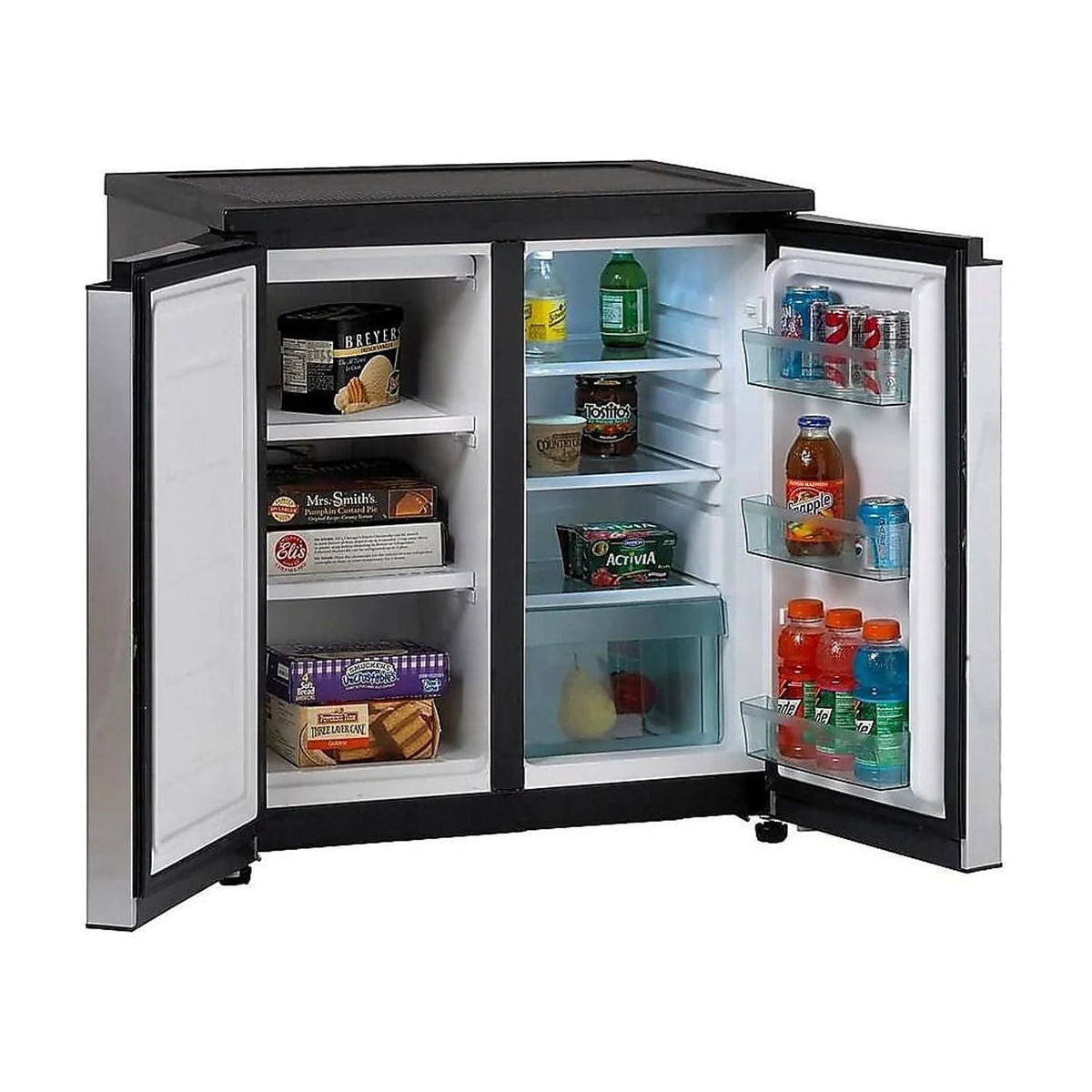 5.5 Cu Ft 2 Door Compact Mini Fridge Refrigerator Freezer X379