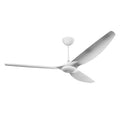 84 Ceiling Fan with Brushed Aluminum Blades and White Finish X499