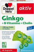 Ginkgo Vitamin B Choline Dietary Supplement 40 Capsules U52714