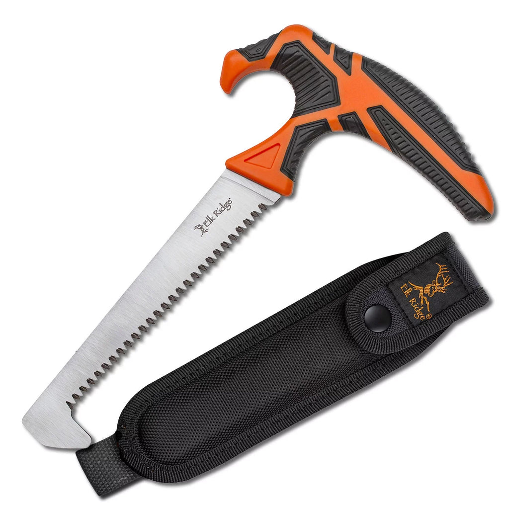 5" Carbon Steel Blade Orange/Black Handle Game Clean Saw D3640