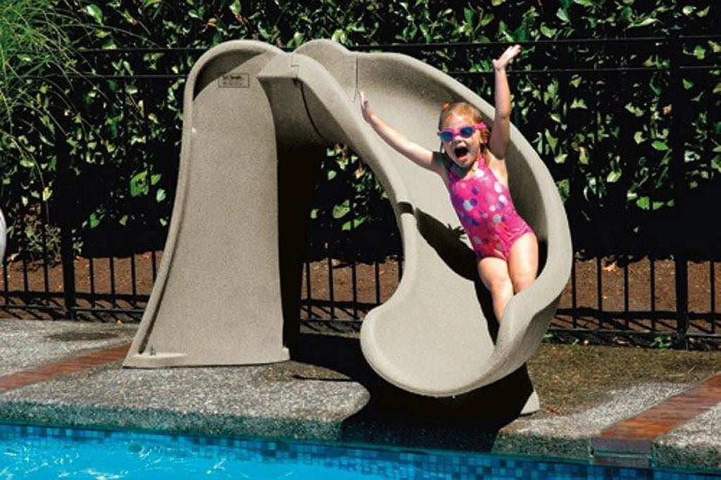 Gray Granite Pool Slide N911