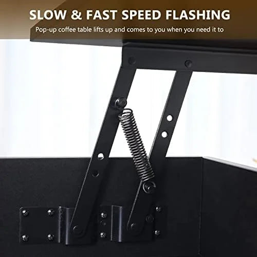 LED Lift Top Coffee Table with Charging Station S831