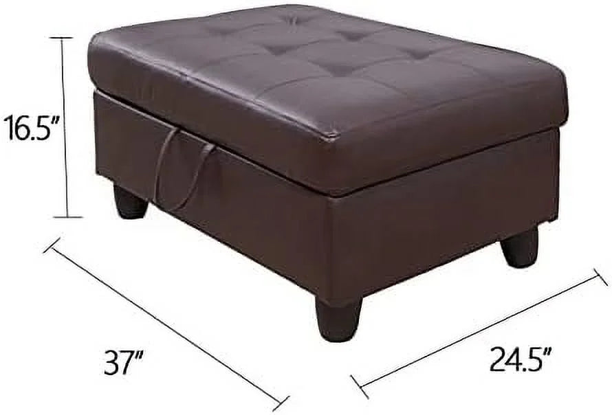 Leather Ottoman B693306