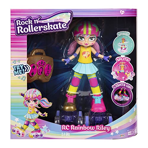 Light Up Remote Control Rollerskating Doll P769379