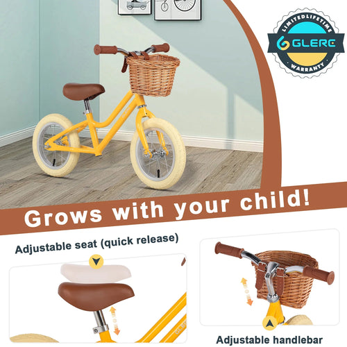12 inch Kids Balance Bike with Basket Z923