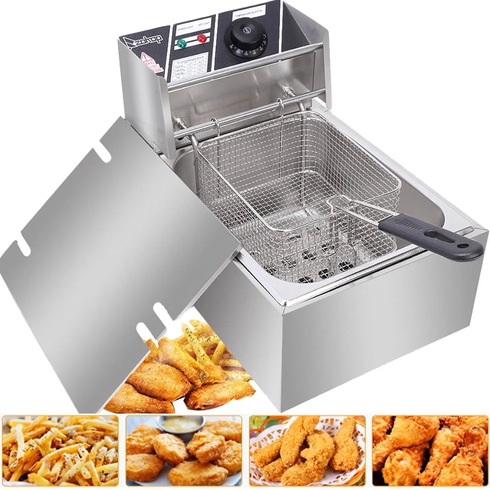 12L 5000W Stainless Steel Electric Countertop Deep Fryer R661