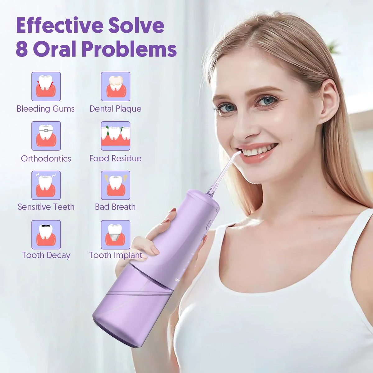 Cordless Oral Irrigator with 300mL Tank X2605
