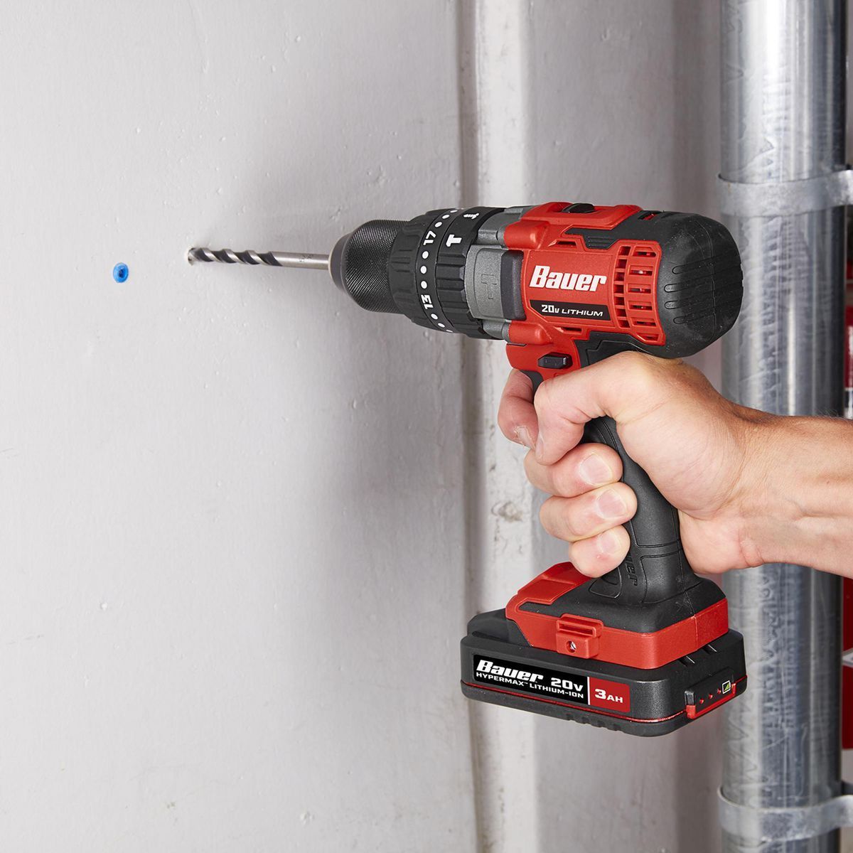 20V Cordless 1/2 in. Hammer Drill/Driver Kit with Battery and Charger S849