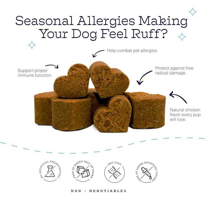 Chicken Flavor Immunity Bites Chews for Dogs T7415