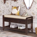 Cushioned Shoe Rack Bench with Drawers Q52500