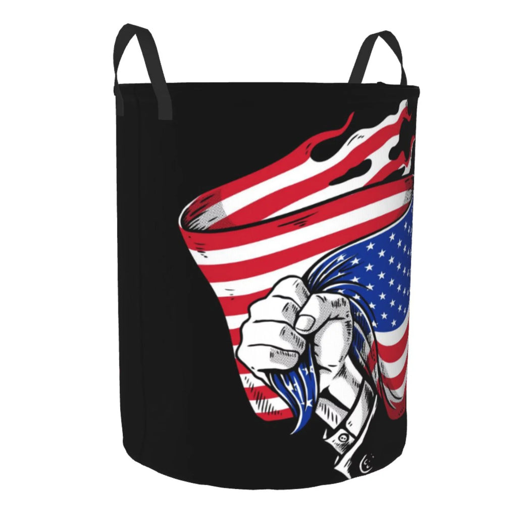 Round Waterproof Collapsible Laundry Basket G590638