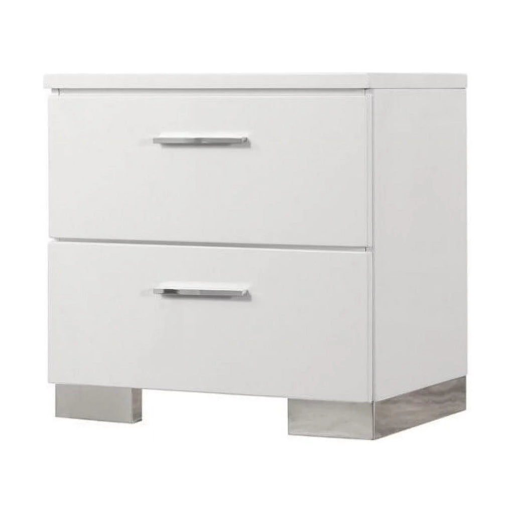 White 2 Drawer Nightstand and Chest B62484