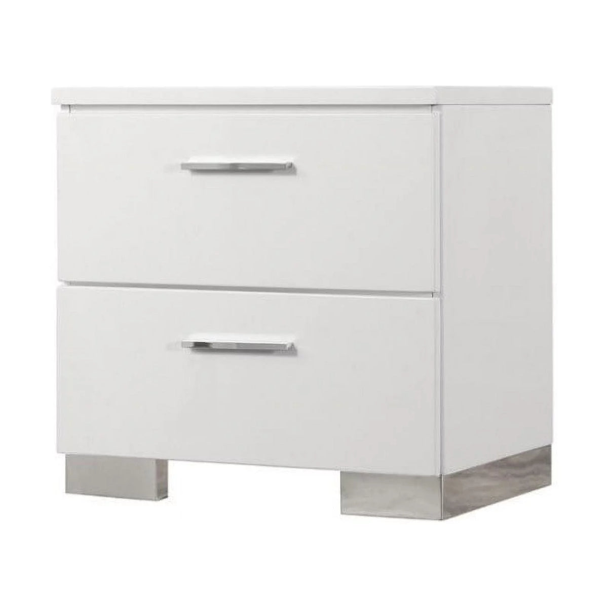 White 2 Drawer Nightstand and Chest B62484