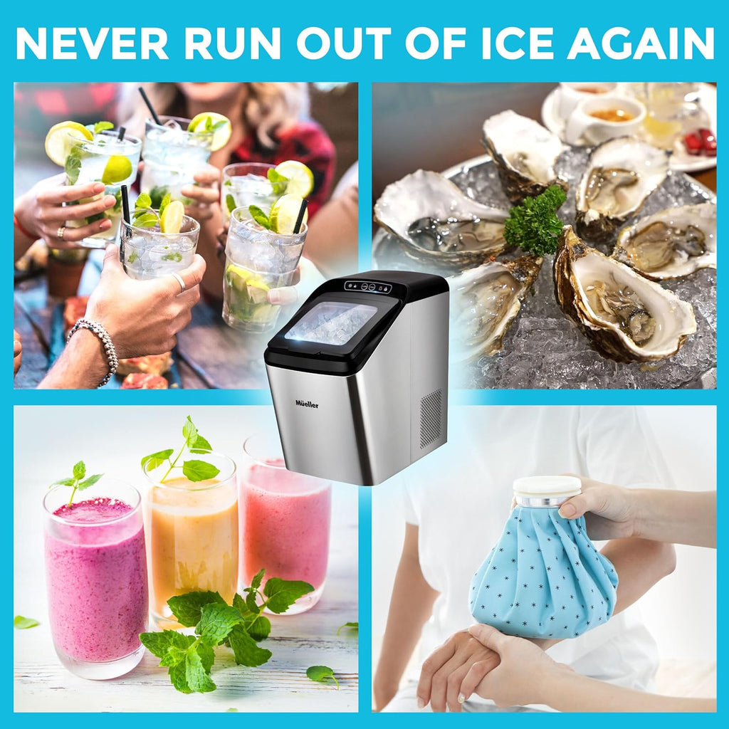 Countertop Nugget Ice Maker, 30 lbs Daily, 3 QT Tank B733