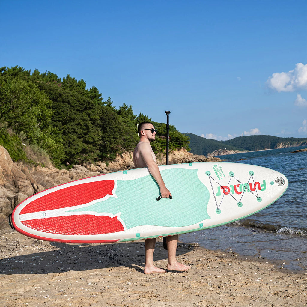 Light Blue Pink Inflatable Stand Up Paddle Board 11'x33''x6'' C28966